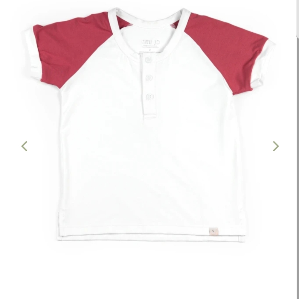 3T love, omi jo boys red Henley NWT